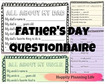 Download Father S Uncle S Grandpa S Day Activity Father S Day Activity