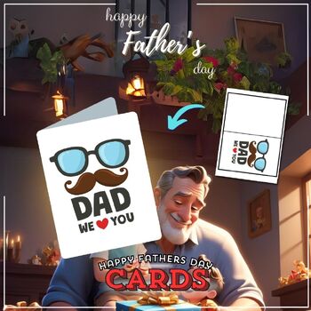 Preview of Father's day 25 Big Card Craft DIY End of the year activities Summer Coloring