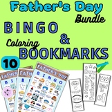 Father's day Bundle: Bingo and Coloring Bookmarks