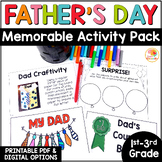 Fathers Day Activity Pack with Questionaire , Craft , Coup