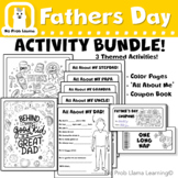Fathers Day Activity Bundle - All About, Coloring Pages, E