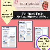 Fathers Day Activity Poster My Dad Helps Me Classroom Acti