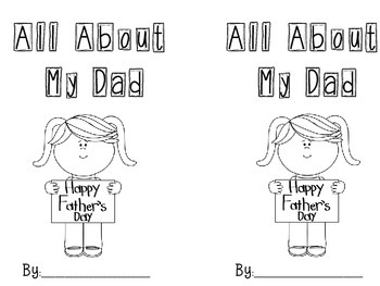 Father's Day Book by drv | Teachers Pay Teachers