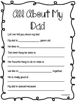 Father's Day Book - CCSS Aligned by Christina Gromley | TPT