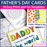 10 Father's Day Card Templates to Color and Make, Father's