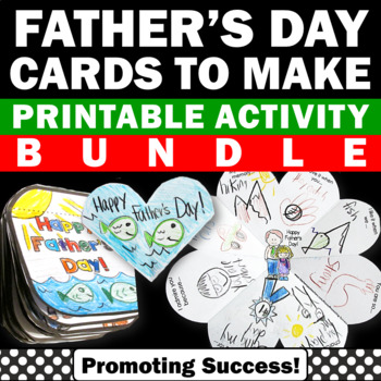 Preview of Happy Fathers Day Questionnaire All About Dad Gift Craft Bundle 2nd Third Grade