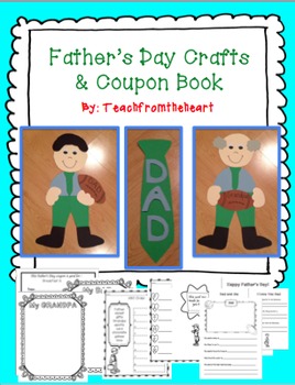 Preview of Father's Day Craft, Coupon Book and Card!