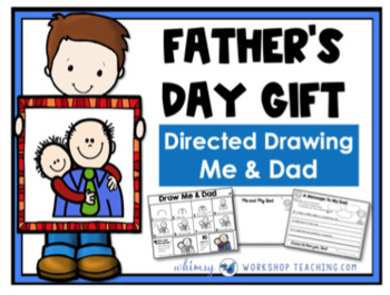 Preview of FREE Fathers Day Directed Drawing and Writing Whimsy Workshop Teaching