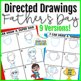 Fathers Day Directed Drawing NO PREP Activity Craft Great 