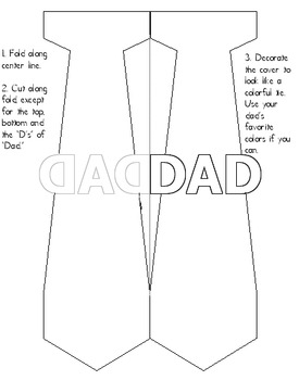 fathers day folding card by mainely educator teachers pay teachers