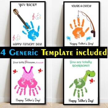 You are totally ROARsome - Dinosaur - Father's Day - Handprint Art -  printable