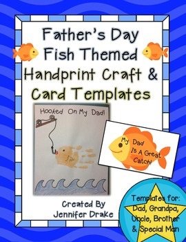 Father's Day Handprint and Card Templates! by Jennifer Drake