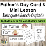 Father's Day Card & Word Wall Vocabulary! (French-English)