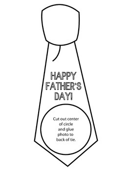 Father's Day Necktie Picture Frame by Skrbly Art Projects and Clip Art