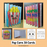 Fathers Day Popcorn Card Craft Writing Coloring Activities