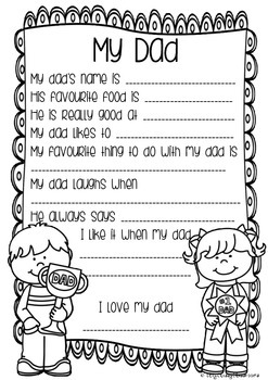 fathers day questionnaire english american spelling tpt