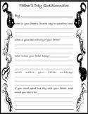 Father's Day Questionnaire