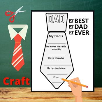 Fathers Day Tie Craft Activity Dad Father Resource by IncredibleDesigns