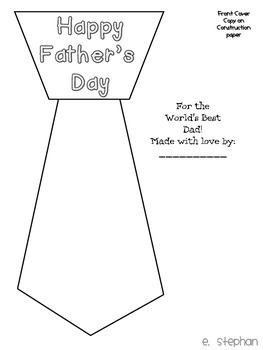Father's Day Tie Craftivity Freebie by Erin Stephan Snazzy in Second