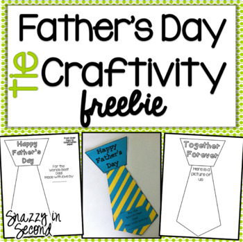 Preview of Father's Day Tie Craftivity Freebie