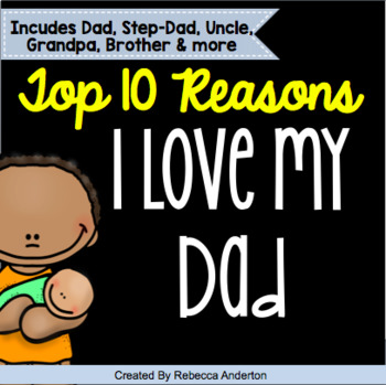 Download Fathers Day Book Top 10 Reasons Why I Love My Dad By Rebecca Anderton