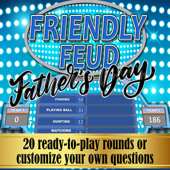 Preview of Fathers Day Trivia Game - Fathers Day Family Feud