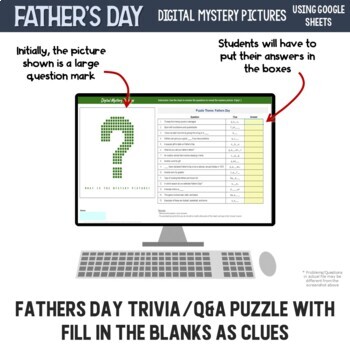 Fathers Day Trivia Q A Puzzle With Fill In The Blanks As Clues Tpt