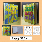 Fathers Day Trophy Card Craft Writing Coloring Activities 