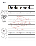 Father's Day Writing Activity
