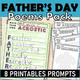 Fathers Day Writing Prompts Esl 8 Printable Poems Acrostic