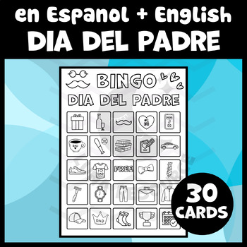 Preview of Fathers day La familia Lotería Bingo game Spanish Dia del padre activity primary