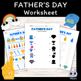 Fathers day,pattern game,tracing line activities,math work