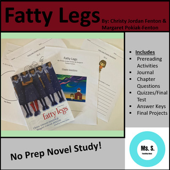 Preview of Fatty Legs Novel Study - Residential Schools