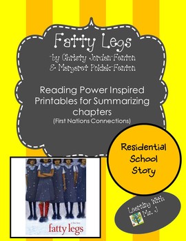 Preview of Fatty Legs: Reading Power Inspired Digital/Printables for Residential Sch. Study