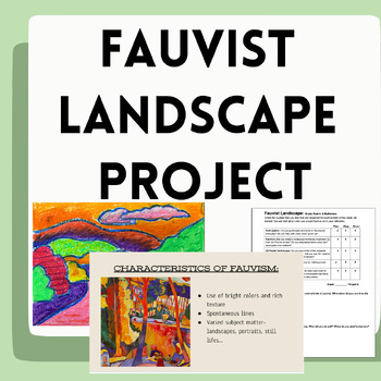 Preview of Fauvist Lansdcapes: Engaging Oil Pastel Project