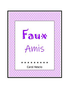 Preview of Faux Amis ~ French False Cognates ~ Partner Game + Word Search & Meanings