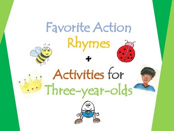 Preview of Favorite Action Rhymes - 10 Nursery Rhymes