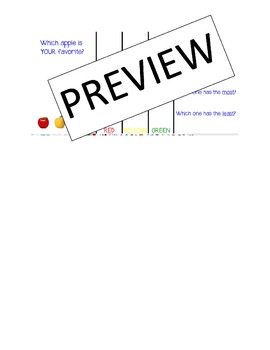 Preview of Favorite Apple Graph Flipchart