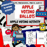 Favorite Apples Voting Activity for UTK, Pre-K, TK, Kindergarten 