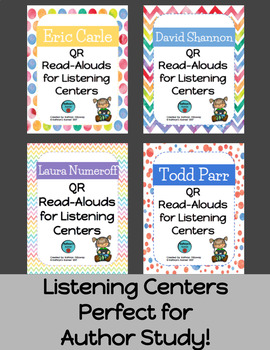 Preview of Favorite Authors [Part 1] QR Listening Centers BUNDLE