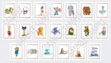 Favorite Book Characters Framed Library Display