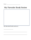 Favorite Book Series Assignment with Rubric
