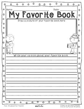 Favorite Book and Movie--Opinion Writing and {Differentiated} Organizer