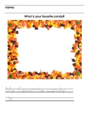 Favorite Candy Writing Activity for Halloween