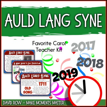 Preview of Favorite Carol - Auld Lang Syne Teacher Kit Christmas Carol