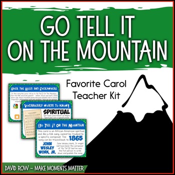 Preview of Favorite Carol - Go Tell It On the Mountain Teacher Kit Christmas Carol