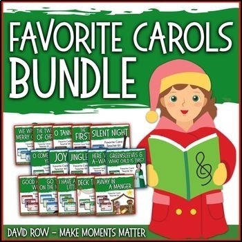 Preview of Favorite Carols BUNDLE ONE – 15 Song Teacher Kit Christmas Carol