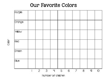 Favorite Colors Graph by Little Learner Land | Teachers Pay Teachers