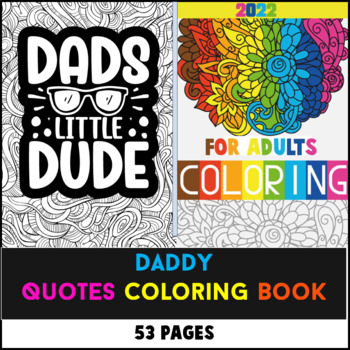 Preview of Favorite Daddy Quotes Coloring Book For Adults: A Sweary Coloring Book For Dad