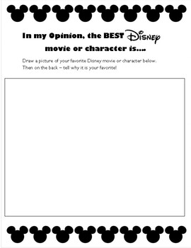 essay on my favourite disney character